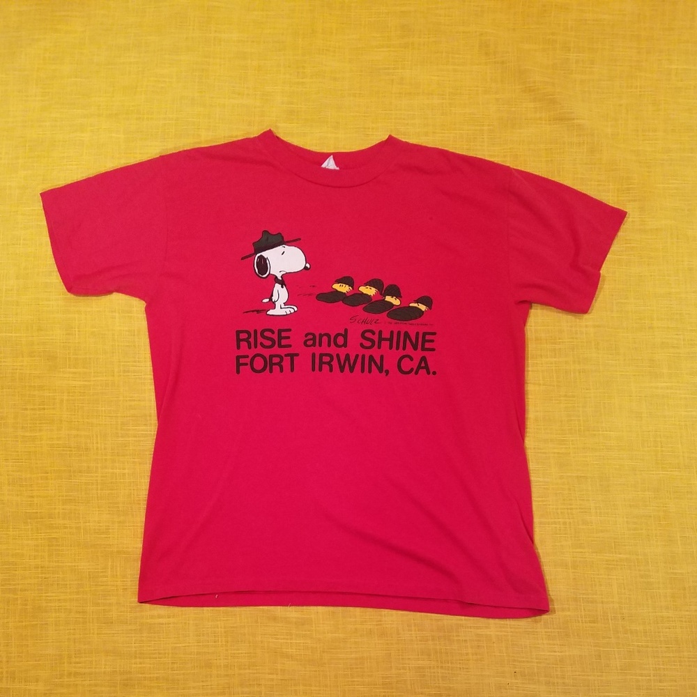 Vintage 1965 Peanuts T Shirt Snoopy Graphic